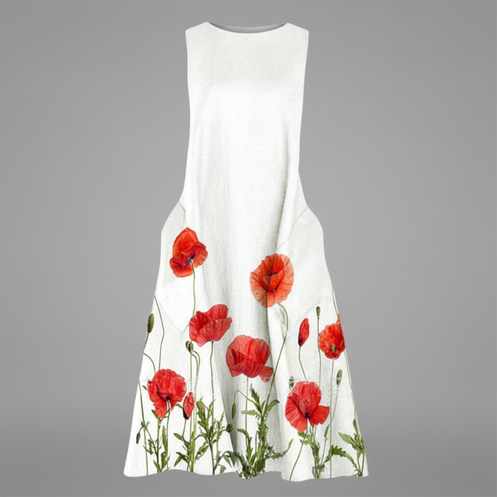 Floral Pattern Midi Dress for Women | Summer Fashion - 6