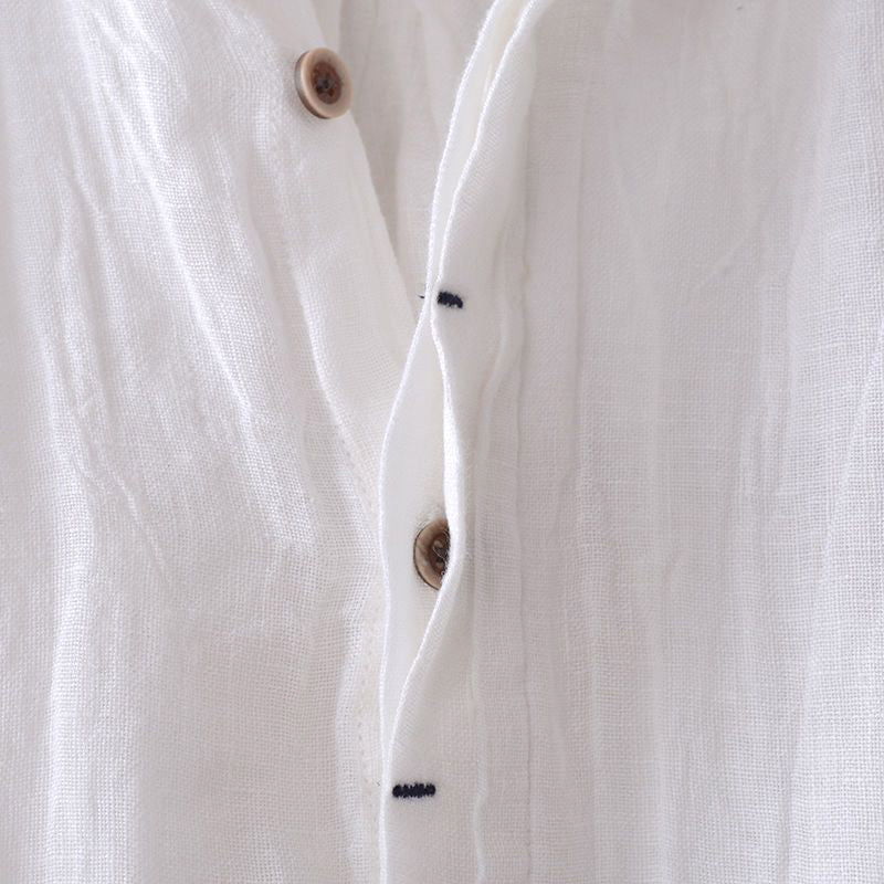 Bologna Linen Shirt | Men's Short Sleeve Linen Shirt - 7