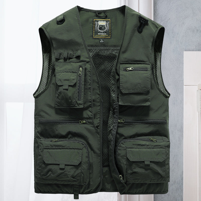 Unisex Summer Outdoor Vest with Multiple Pockets - 13