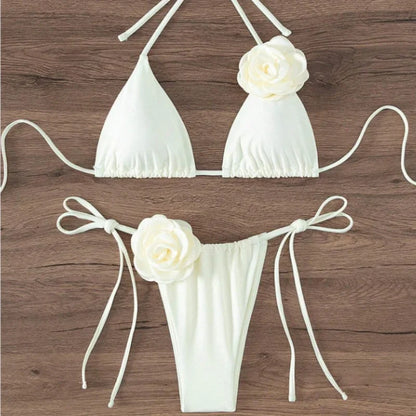 3D Floral Bikini Set | Women's Bikini Sets for Beach & Pool - 3