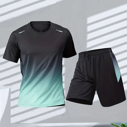 Men's Gradient Activewear Set | Workout Sets for Gym Wear - 3