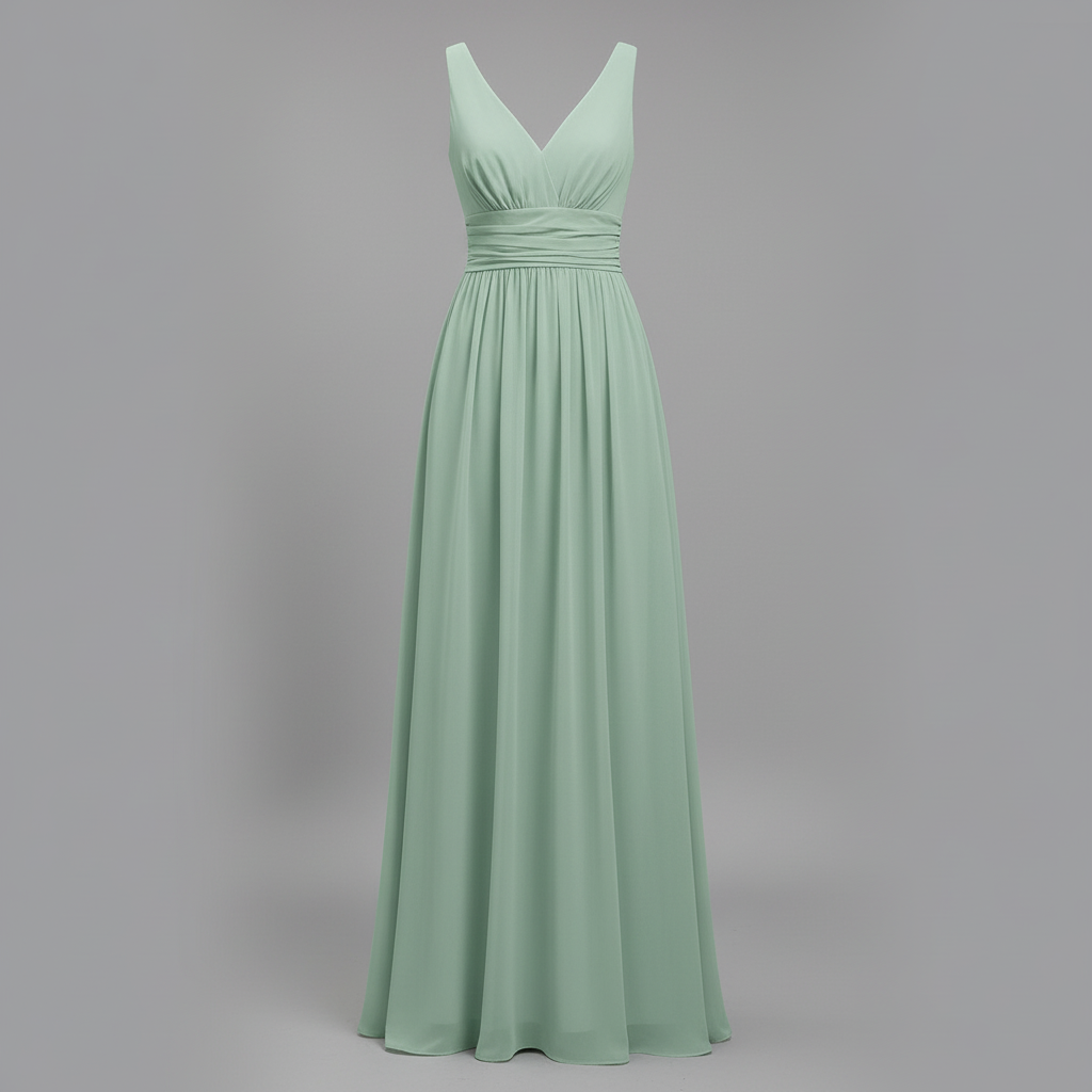 Sleeveless V-Neck Midi Dress for Women Elegant Summer - 7