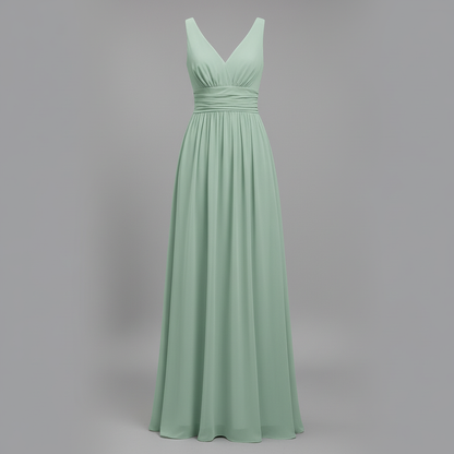 Sleeveless V-Neck Midi Dress for Women Elegant Summer - 7