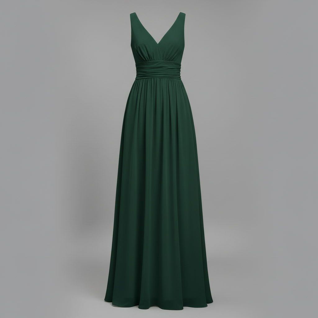 Sleeveless V-Neck Midi Dress for Women Elegant Summer - 8