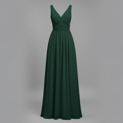 Sleeveless V-Neck Midi Dress for Women Elegant Summer - 8