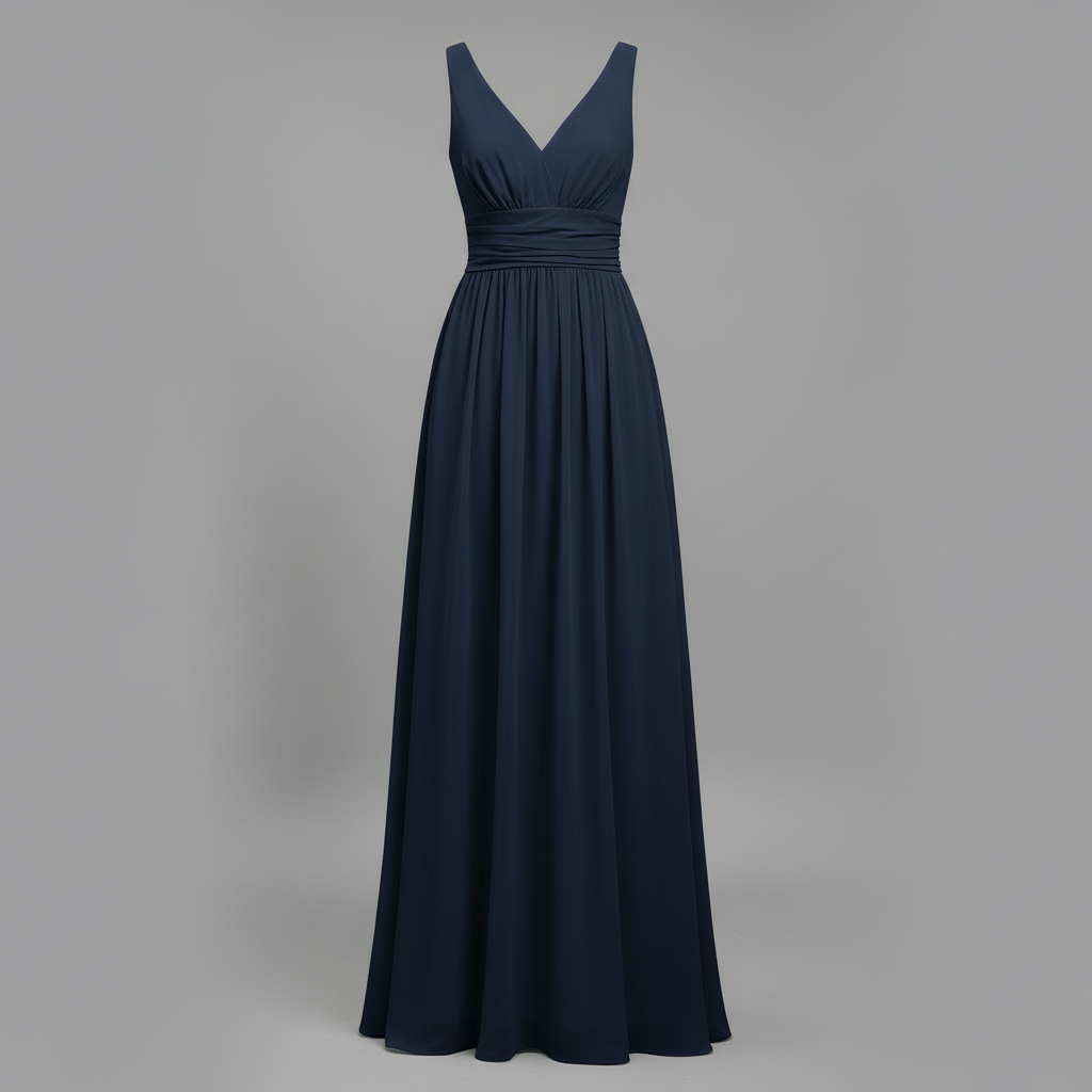 Sleeveless V-Neck Midi Dress for Women Elegant Summer - 9