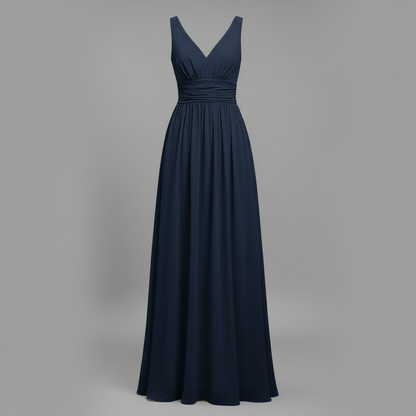 Sleeveless V-Neck Midi Dress for Women Elegant Summer - 9