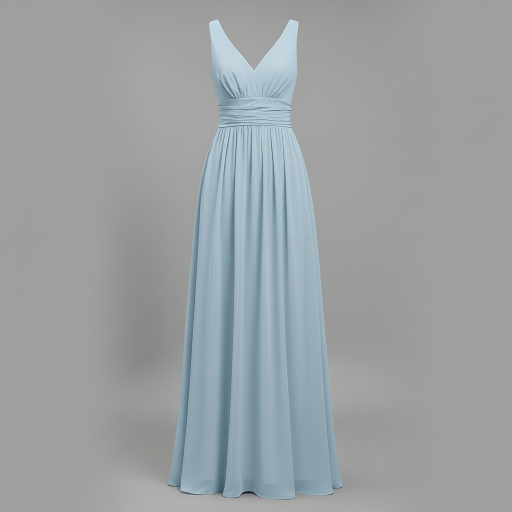Sleeveless V-Neck Midi Dress for Women Elegant Summer - 10