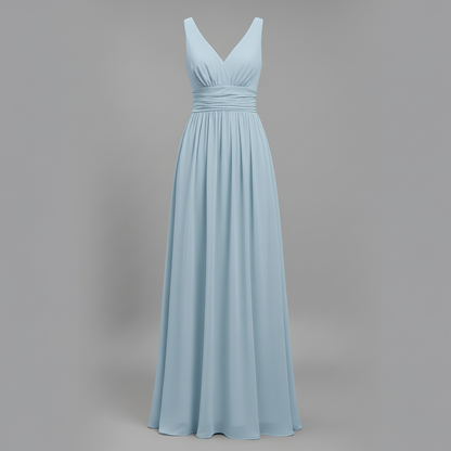 Sleeveless V-Neck Midi Dress for Women Elegant Summer - 10