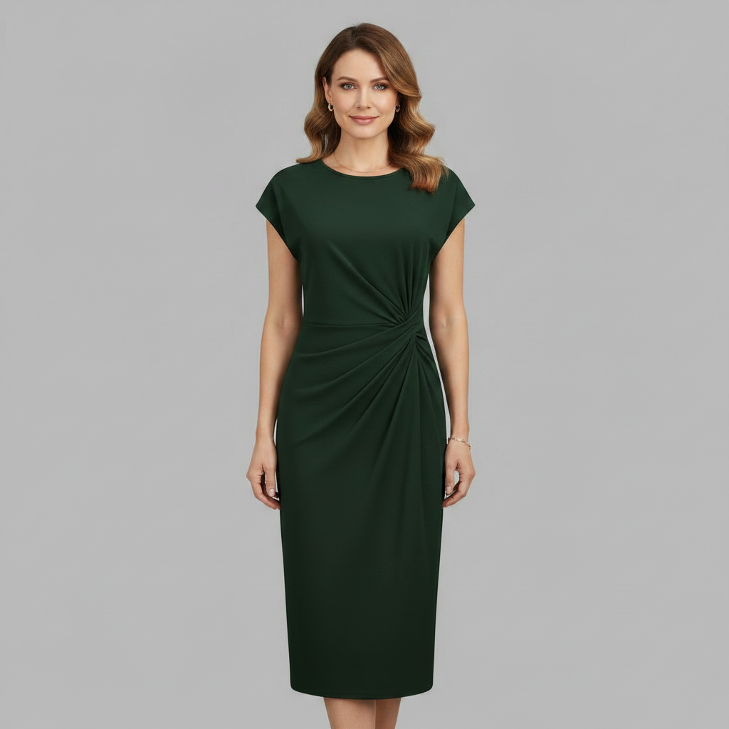Elegant Midi Dress for Women | Knee-Length Summer Dress - 3