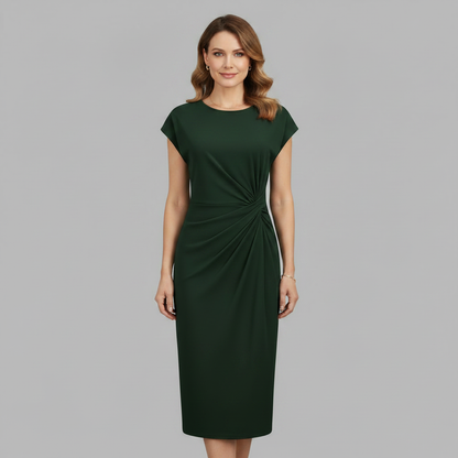 Elegant Midi Dress for Women | Knee-Length Summer Dress - 3