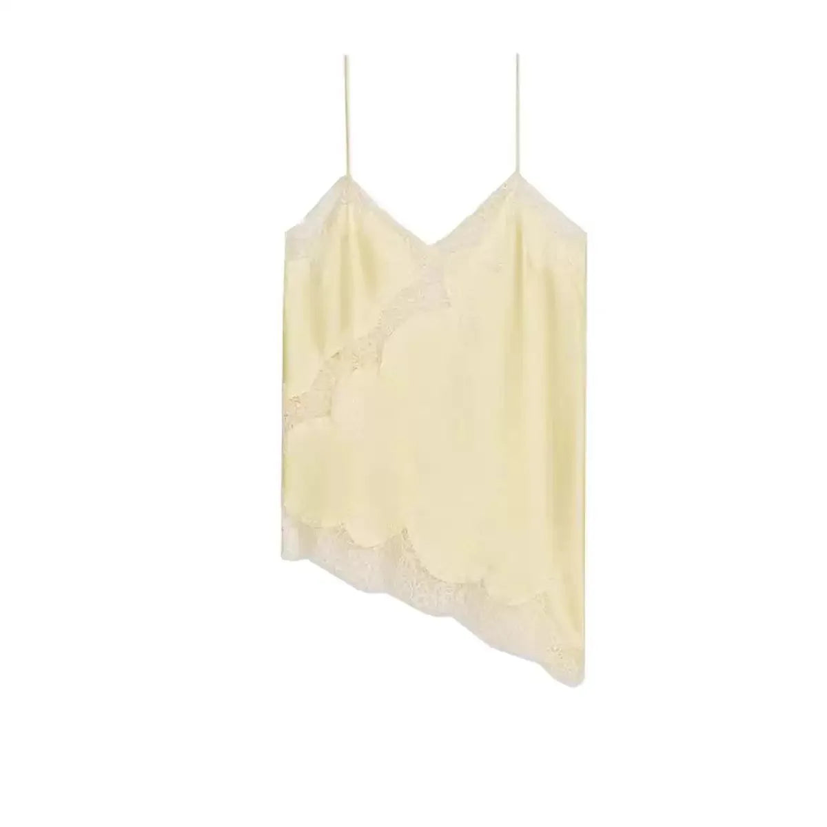 Asymmetric Slip-Top Black | Women's Camisole - 6