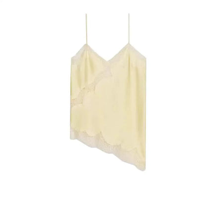 Asymmetric Slip-Top Black | Women's Camisole - 6