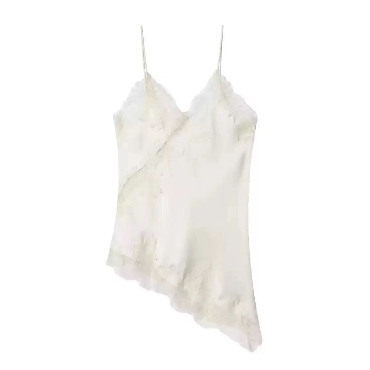 Asymmetric Slip-Top Black | Women's Camisole - 7