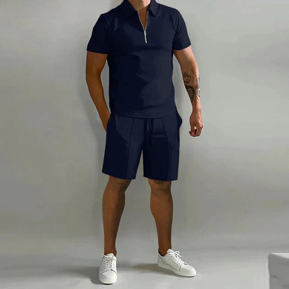Men's Breathable Polo and Shorts Set | Summer Outfit - 3