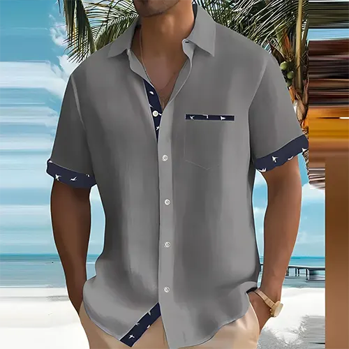 Breathable Men's Summer Shirt | Short Sleeve Shirt - 3