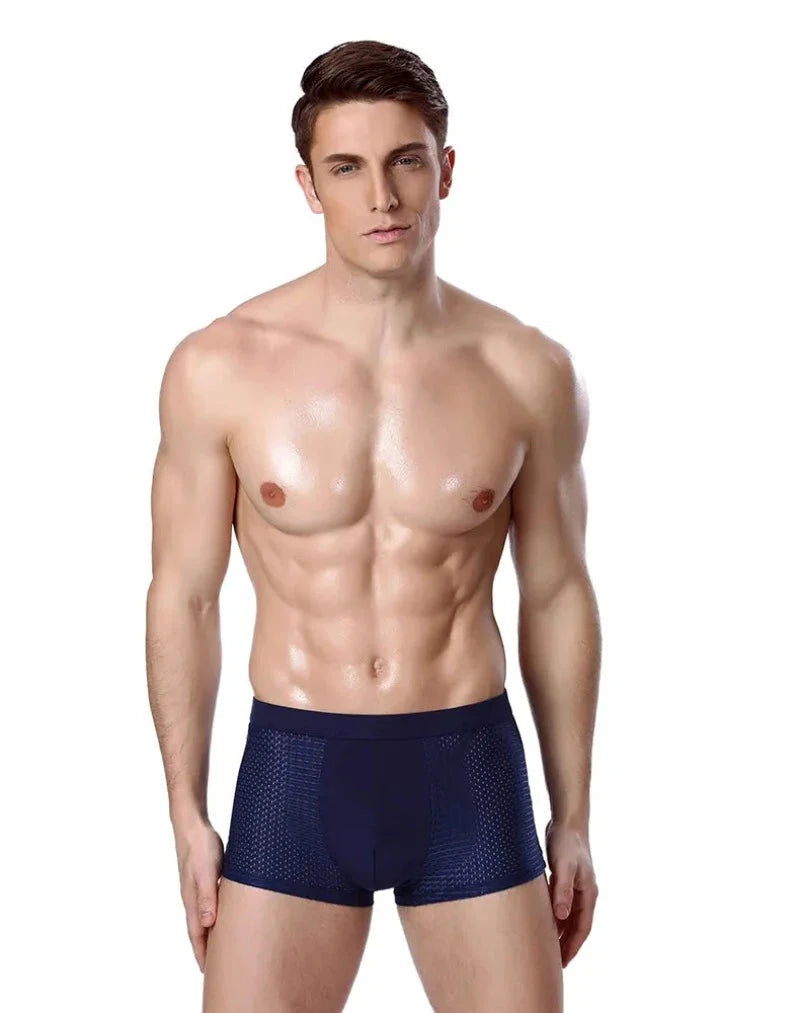Men's Bamboo Boxer Shorts 10-Pack | Breathable Soft Underwear - 4