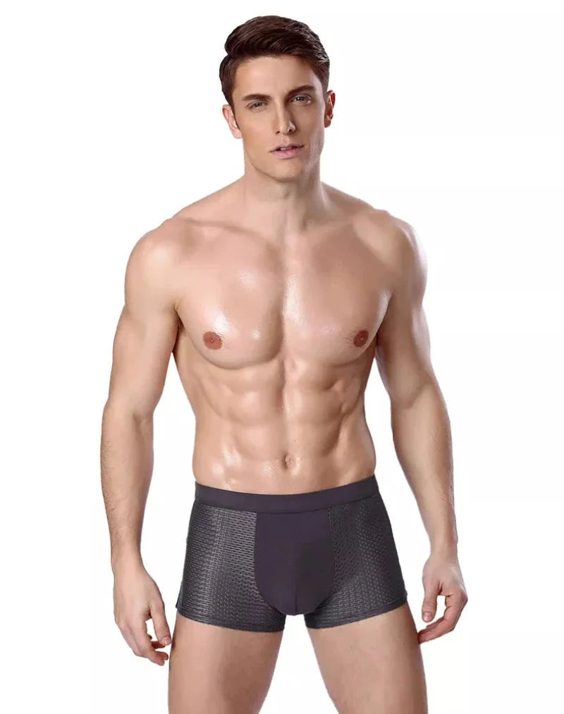 Men's Bamboo Boxer Shorts 10-Pack | Breathable Soft Underwear - 7