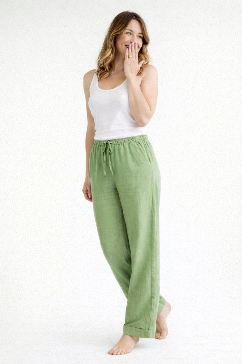 High-Waist Loose Fit Women's Pants | Comfortable Casual Trousers - 2