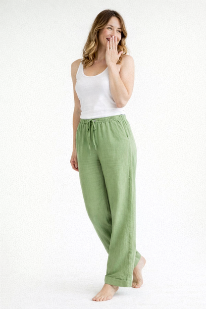 High-Waist Loose Fit Women's Pants | Comfortable Casual Trousers - 2