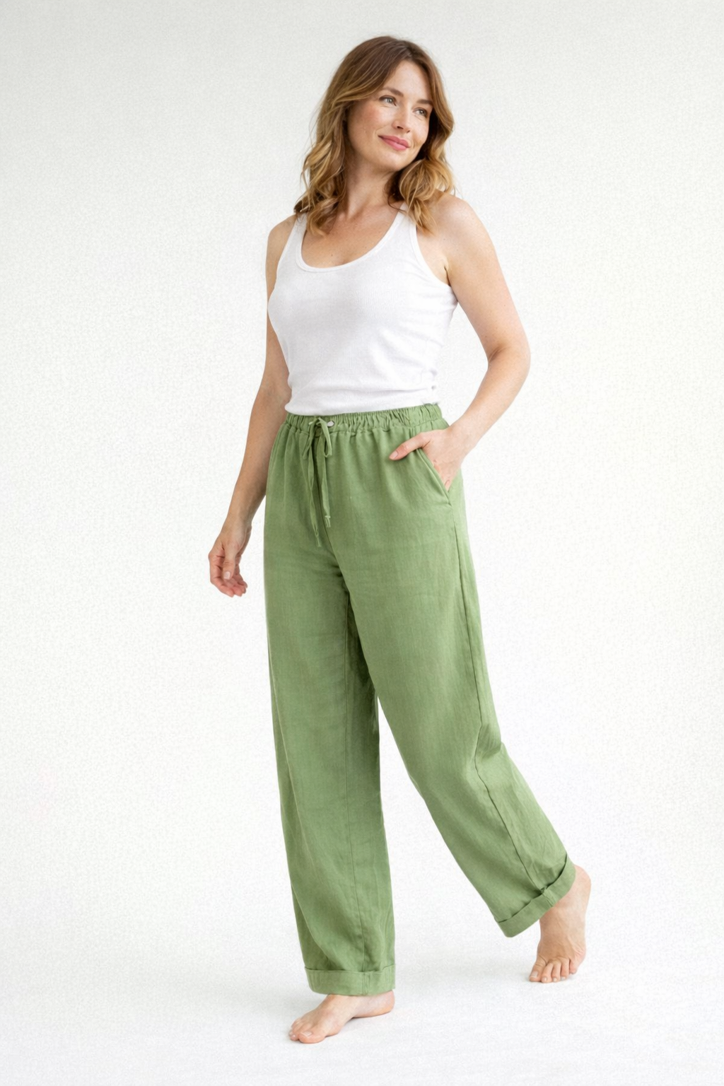 High-Waist Loose Fit Women's Pants | Comfortable Casual Trousers - 3