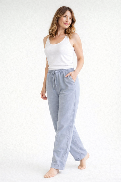 High-Waist Loose Fit Women's Pants | Comfortable Casual Trousers - 4