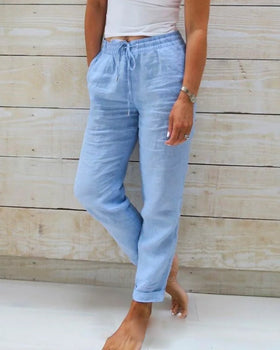 High-Waist Loose Fit Women's Pants | Comfortable Casual Trousers - 5