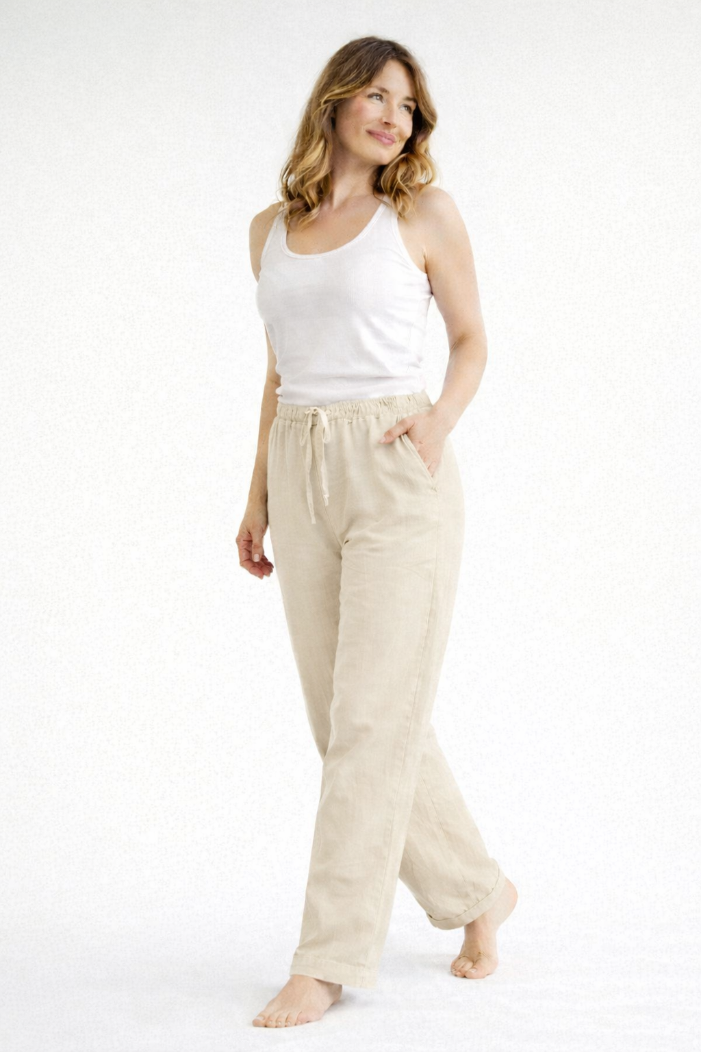 High-Waist Loose Fit Women's Pants | Comfortable Casual Trousers - 6