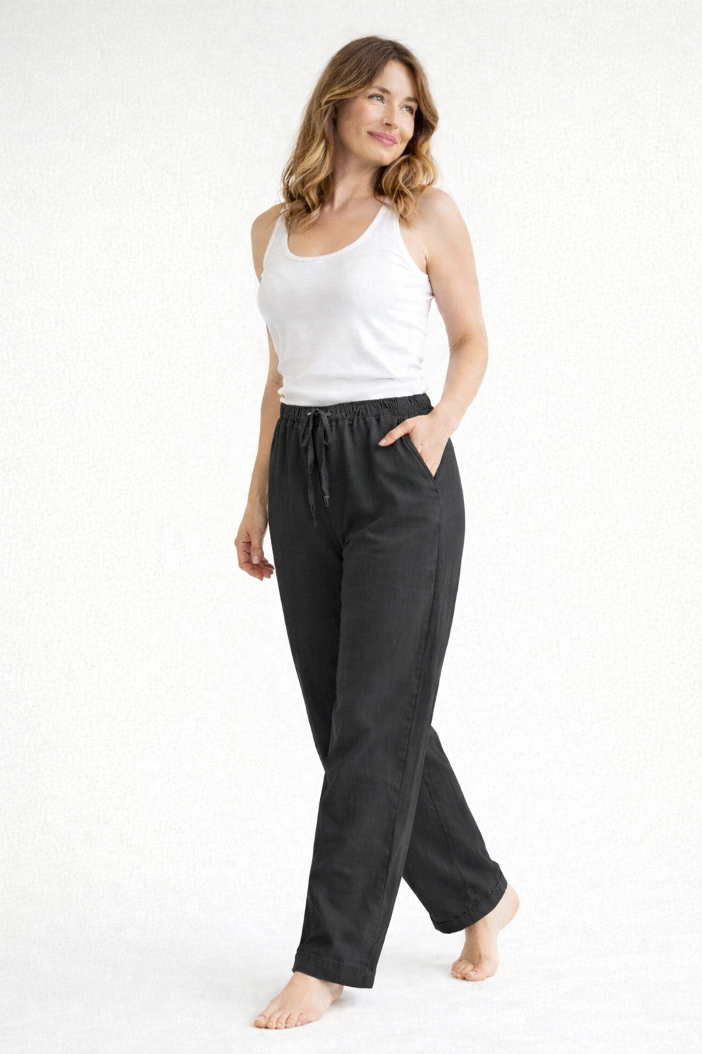 High-Waist Loose Fit Women's Pants | Comfortable Casual Trousers - 7