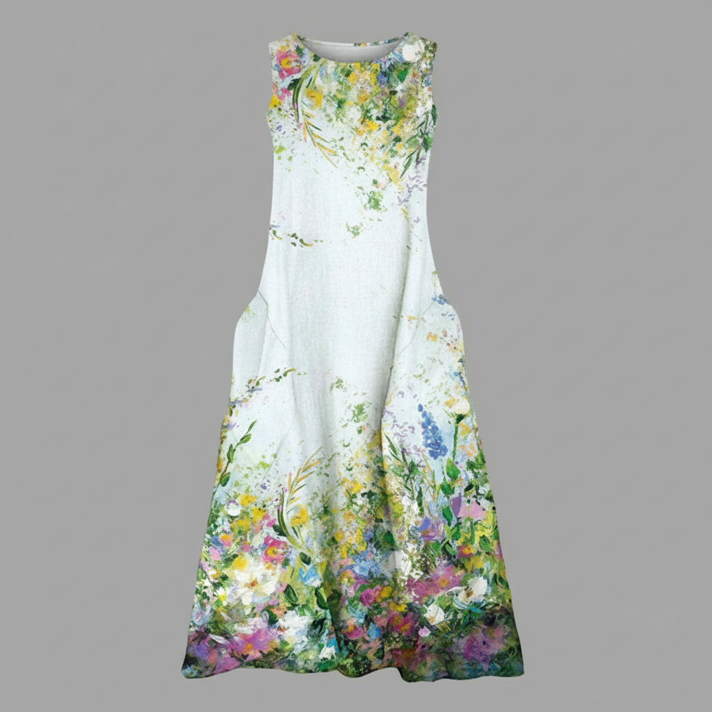 Floral Pattern Midi Dress for Women | Summer Fashion - 4
