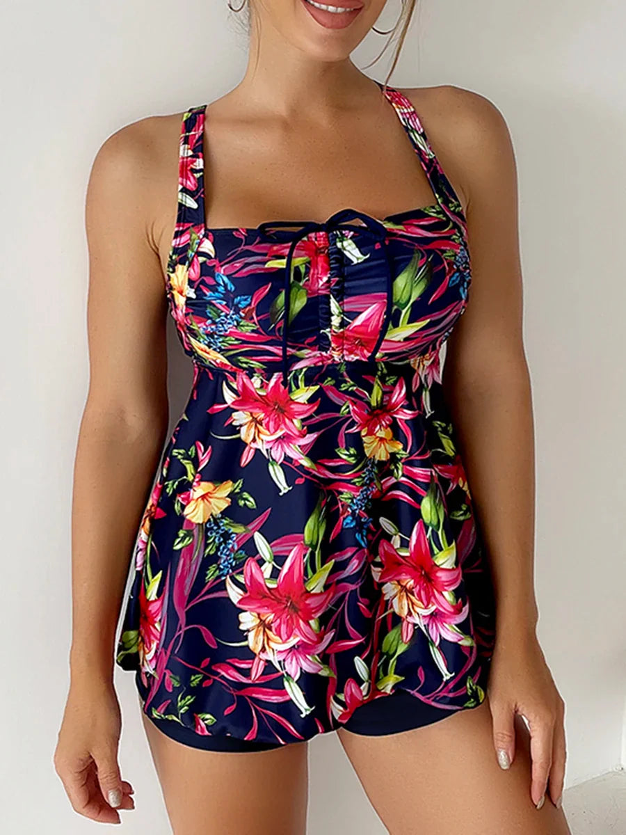 Floral Print Tankini Set | Women's Swimwear - 4