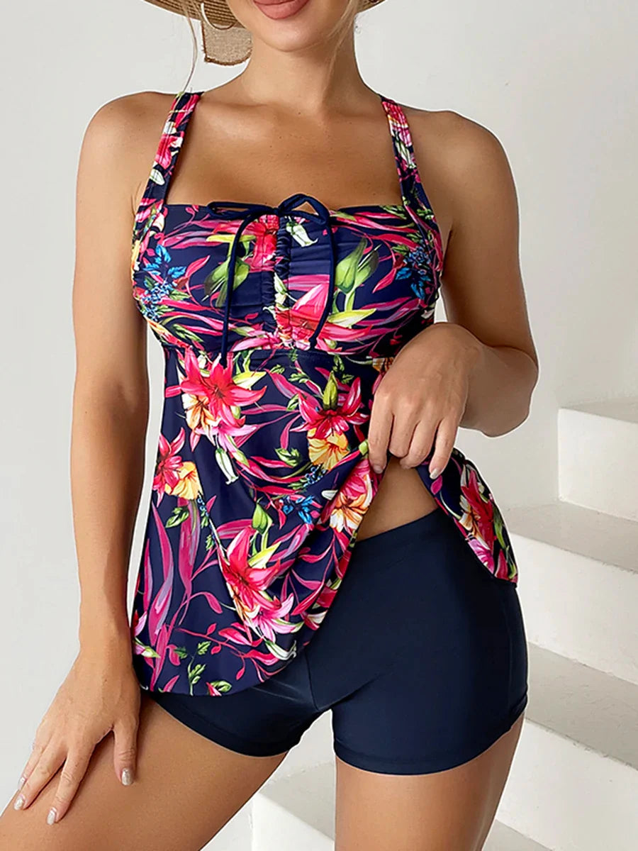 Floral Print Tankini Set | Women's Swimwear - 5