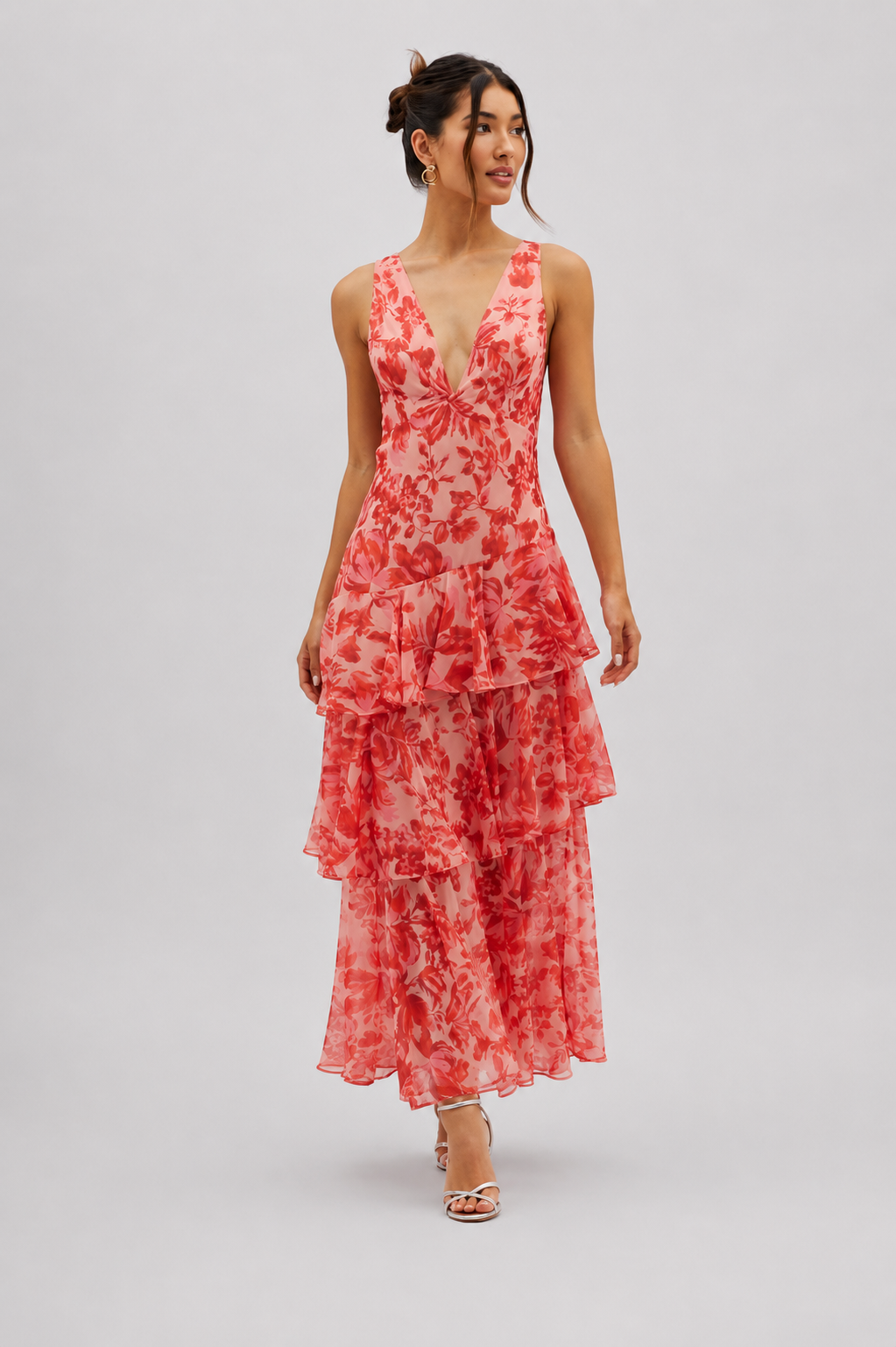 Floral Tiered Maxi Dress | Women's Wedding Guest Dresses - 2
