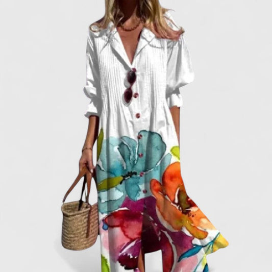Boho Floral Maxi Dress | Women's Summer Dress - 1