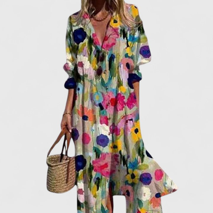 Boho Floral Maxi Dress | Women's Summer Dress - 3