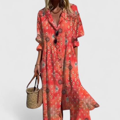 Boho Floral Maxi Dress | Women's Summer Dress - 6