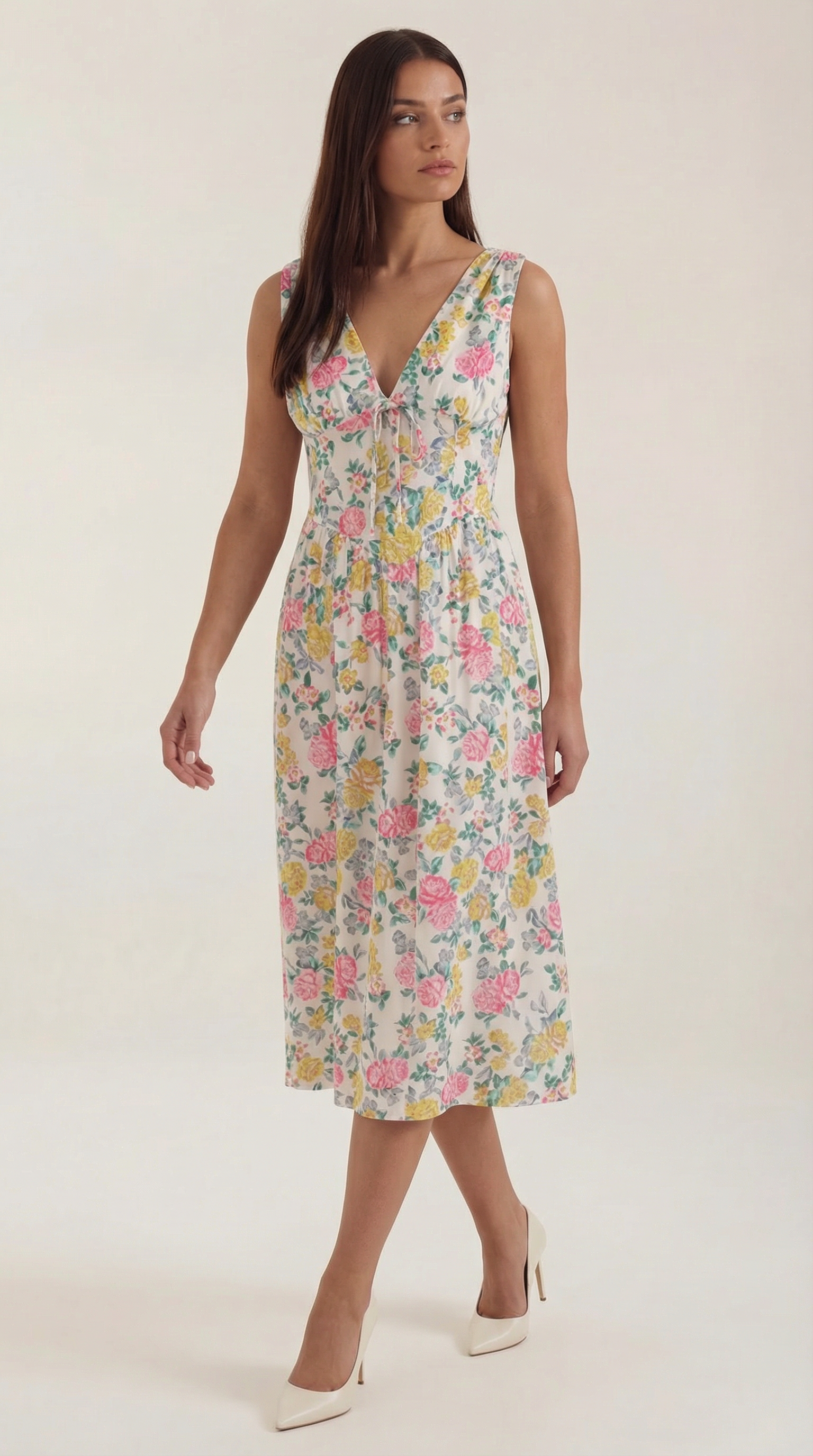 Black Midi Dress | Elegant Women's Summer Wedding Guest Dress - 15