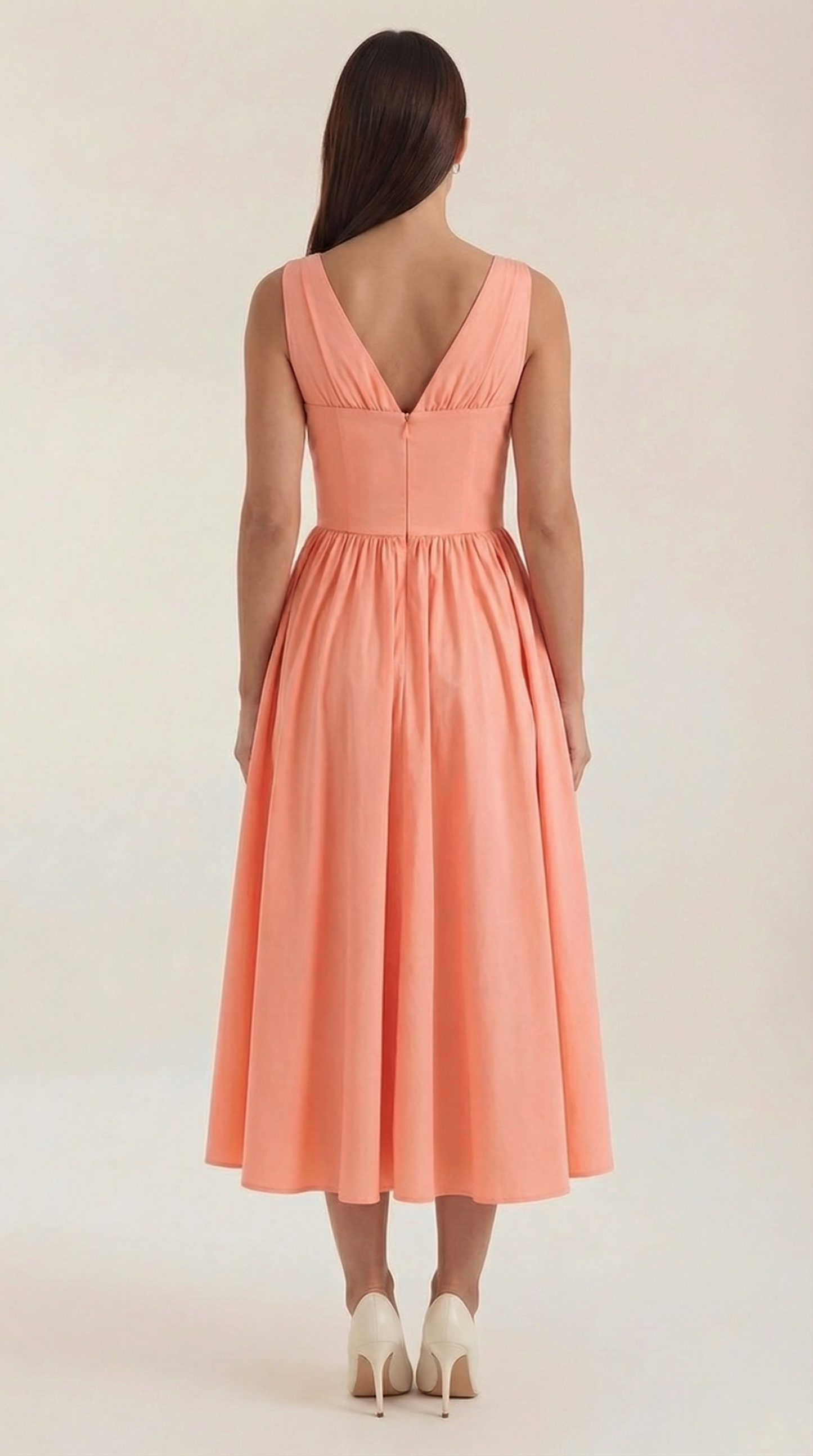 Black Midi Dress | Elegant Women's Summer Wedding Guest Dress - 9