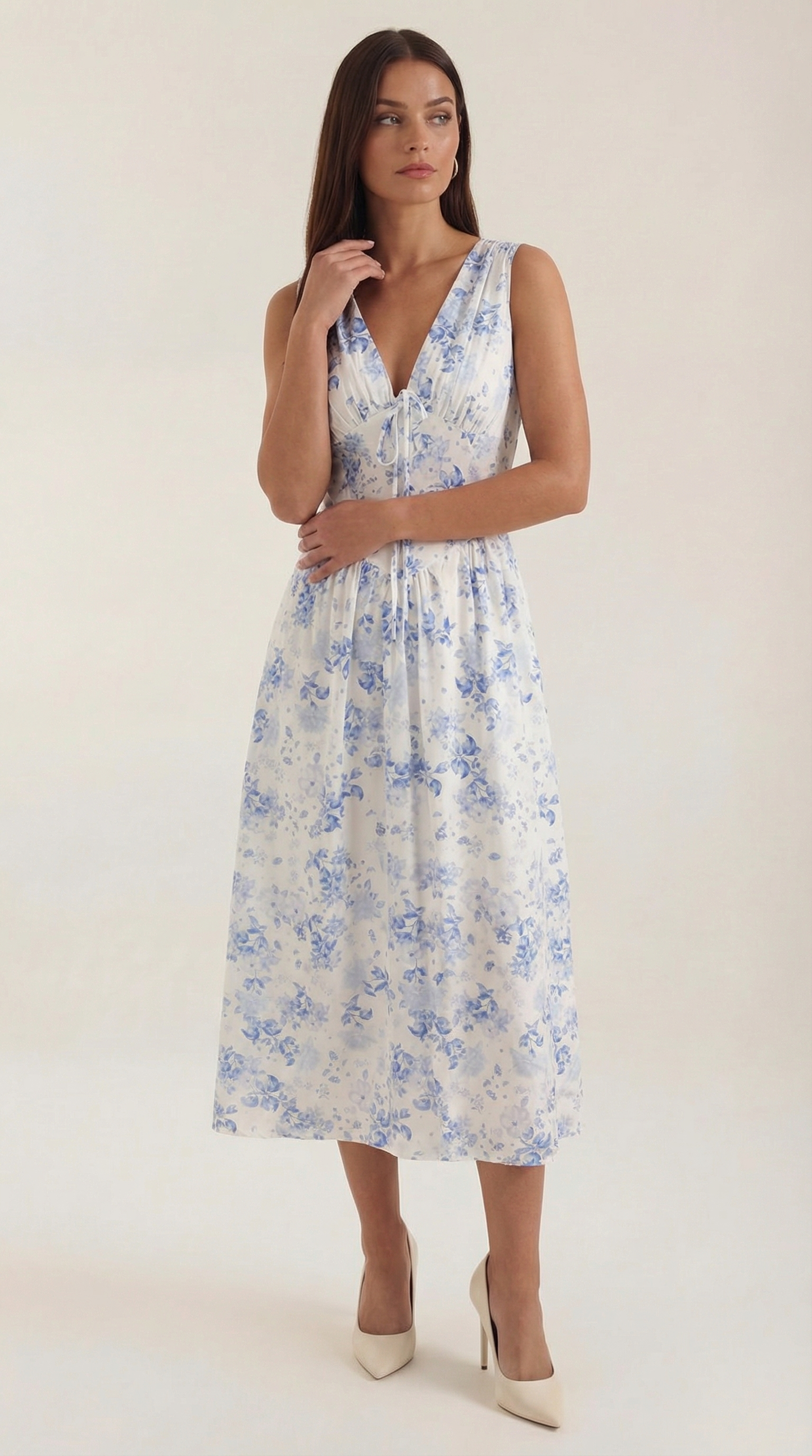 Black Midi Dress | Elegant Women's Summer Wedding Guest Dress - 10