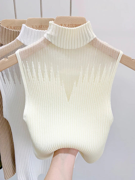 Chic Cut-Out Top | Women's Sleeveless Tank Top - 1