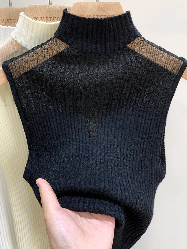 Chic Cut-Out Top | Women's Sleeveless Tank Top - 3