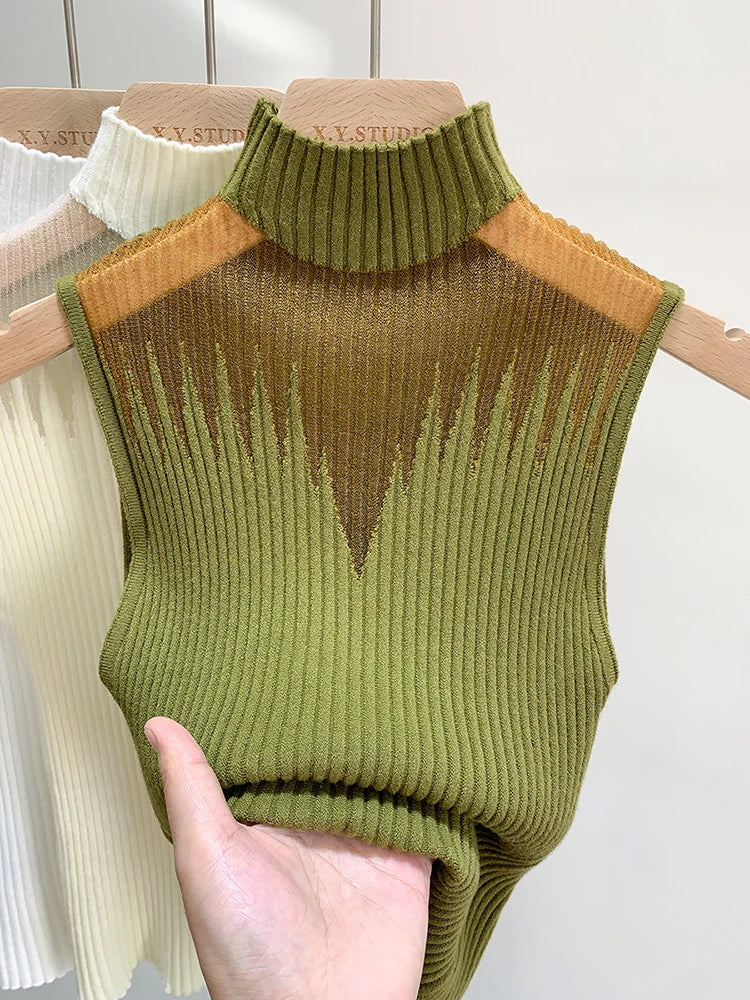 Chic Cut-Out Top | Women's Sleeveless Tank Top - 5