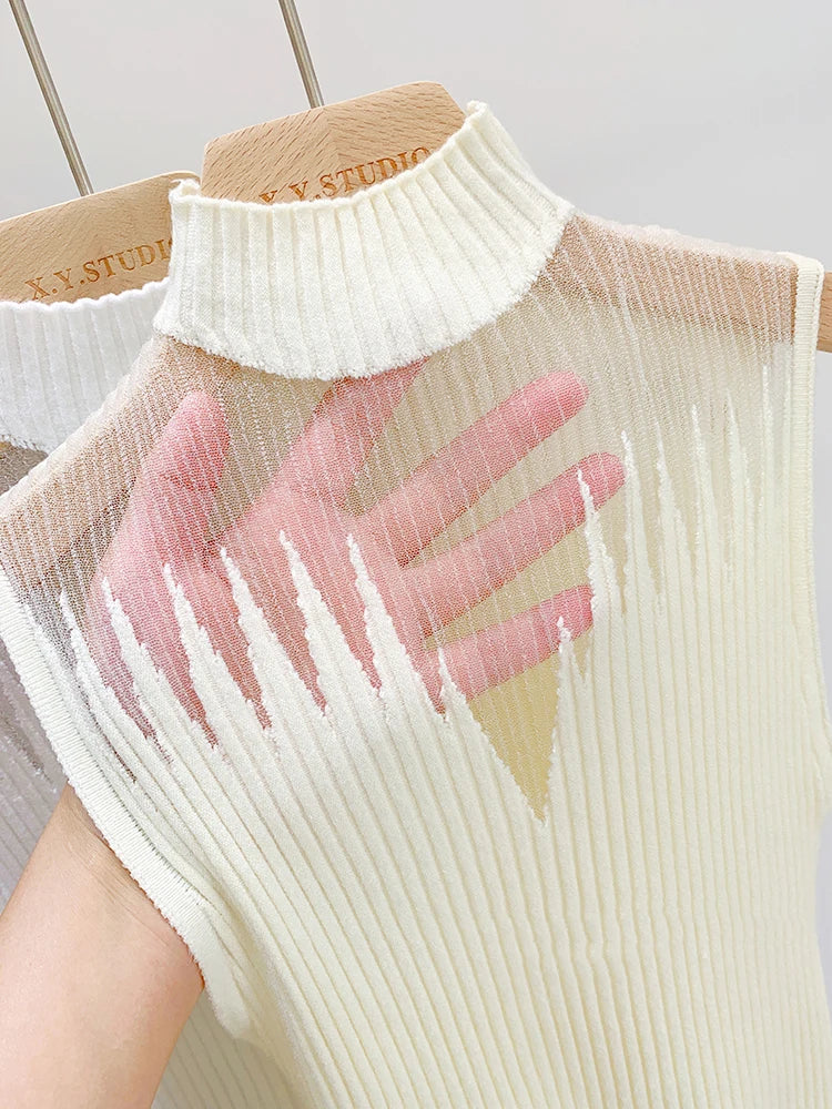 Chic Cut-Out Top | Women's Sleeveless Tank Top - 6