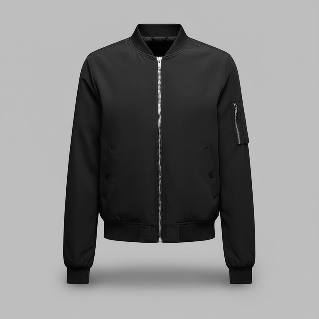 Women's Slim Fit Bomber Jacket | Short Casual Jacket - 3