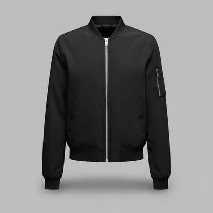 Women's Slim Fit Bomber Jacket | Short Casual Jacket - 3