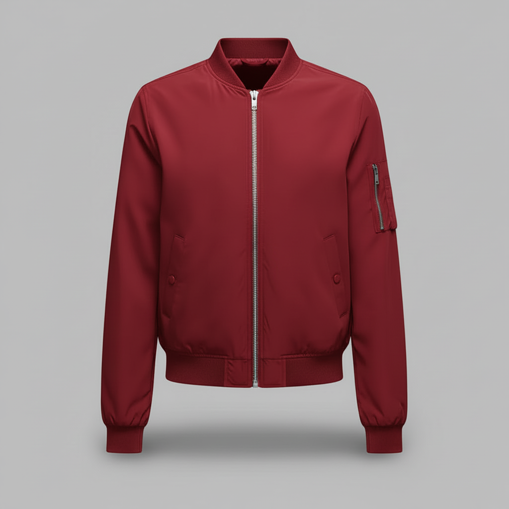 Women's Slim Fit Bomber Jacket | Short Casual Jacket - 4