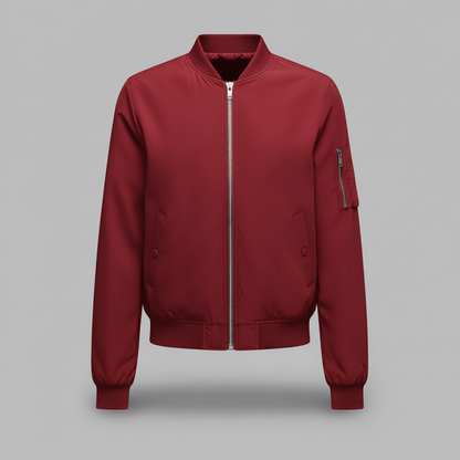 Women's Slim Fit Bomber Jacket | Short Casual Jacket - 4