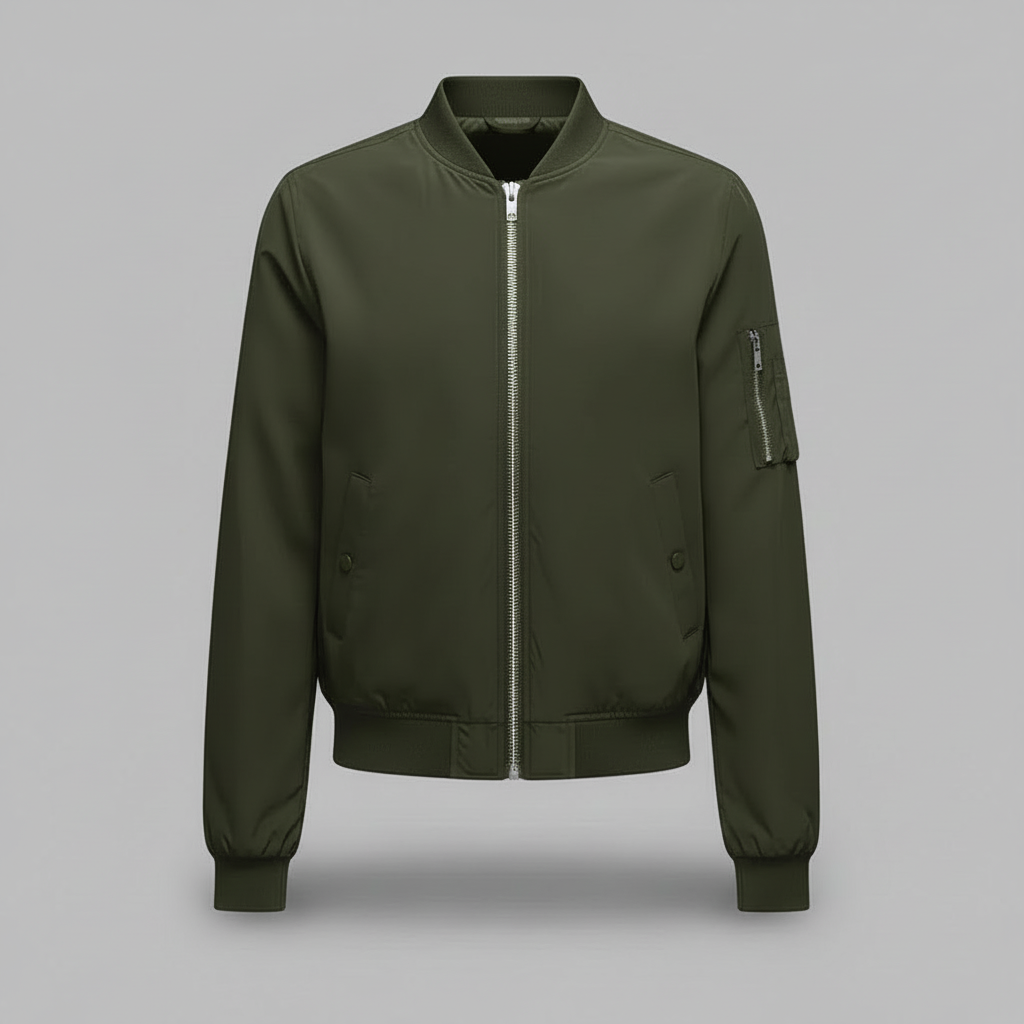 Women's Slim Fit Bomber Jacket | Short Casual Jacket - 5