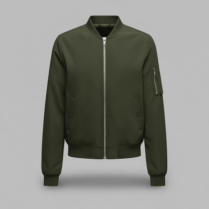 Women's Slim Fit Bomber Jacket | Short Casual Jacket - 5