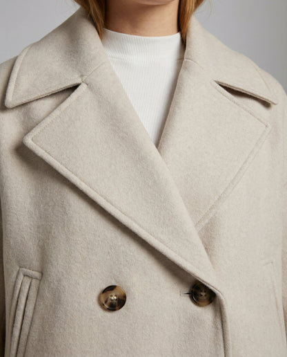 Women's Short Double-Breasted Jacket | Fashion Outerwear - 9